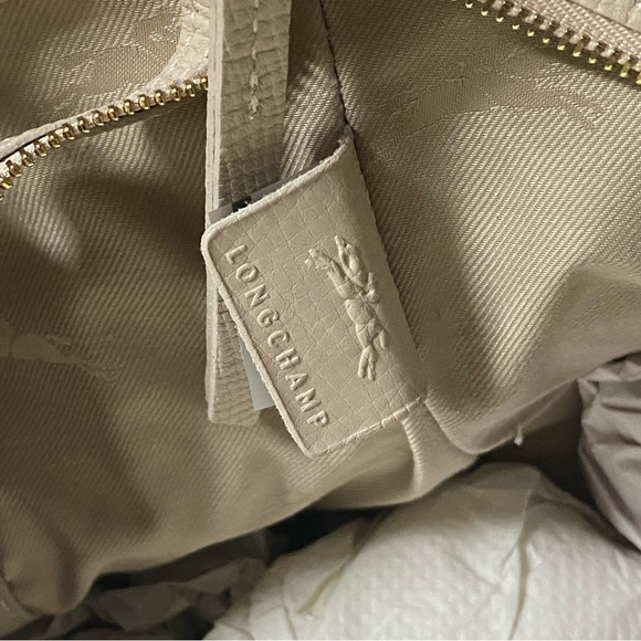 Longchamp - Mailbox Large Leather Top Handle Bag (Chalk) - Picture 8 of 8